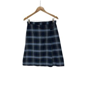 Lands’ End Women's Blue Plaid School Uniform Preppy 2